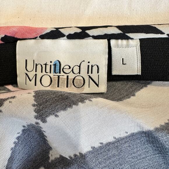 Untitled in Motion Black Bias Cut Midi Skirt LARGE Mushroom Designer Career $262 - Picture 10 of 11